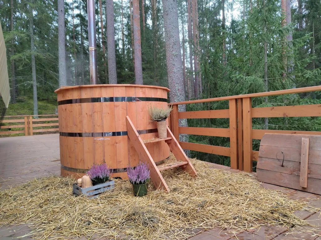 Лодж на холме с горячей купелью