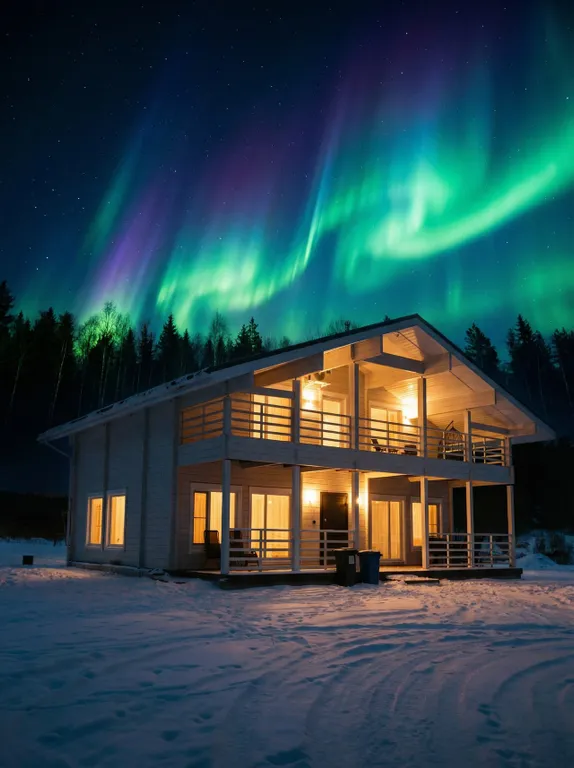 Коттедж Большой дом с видом на озеро, 3 спальнями, сауной и настольным футболом — аренда посуточно в Сортавала