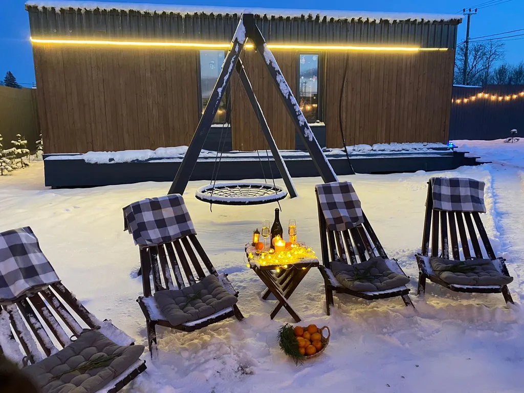 Уютный загородный домик с личным банным-комплексом