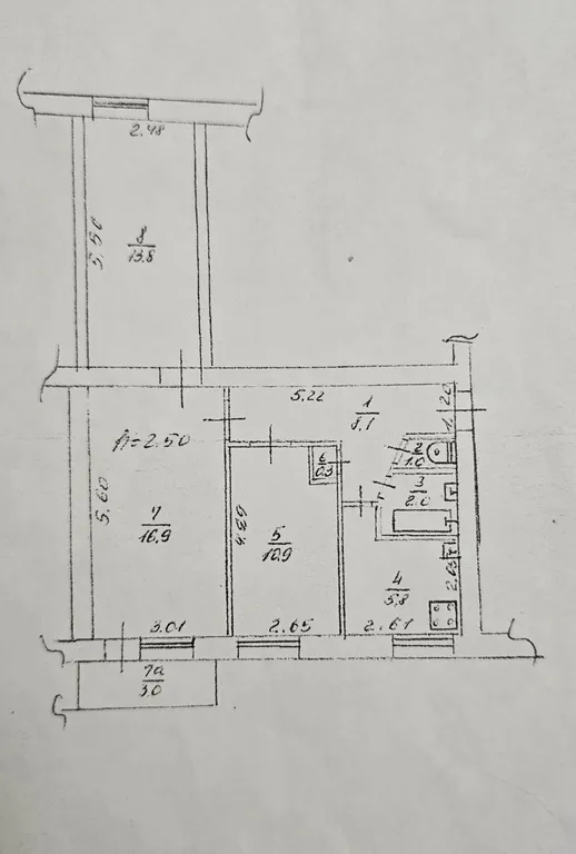 Квартира Уютная 3-комнатная квартира в районе Мойнаки — Евпатория