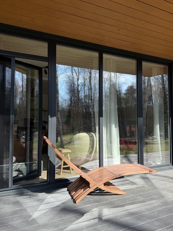 Дом у лесного озера с баней и чаном под Переславлем-Залесским