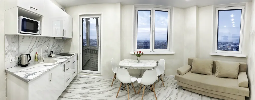 Квартира с видом на Волгу и город