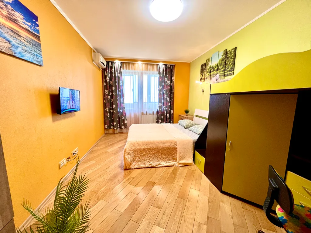 Уютная просторная двушка с видом на реку Волгу