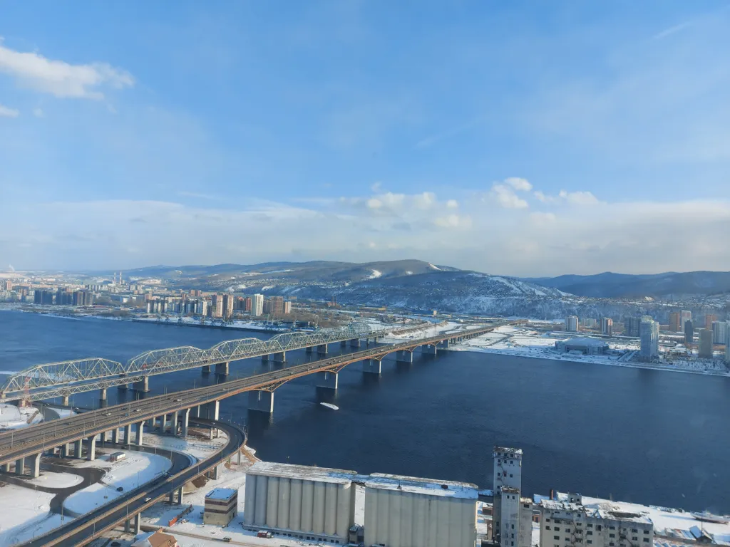 Квартира с сауной и шикарным видом на Енисей