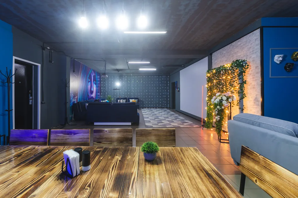 Квартира в стиле Лофт с караоке для дня рождения