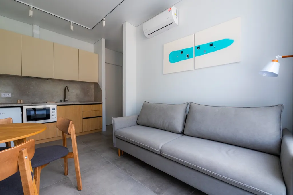 1-комнатные апартаменты с видом на горы и бассейном