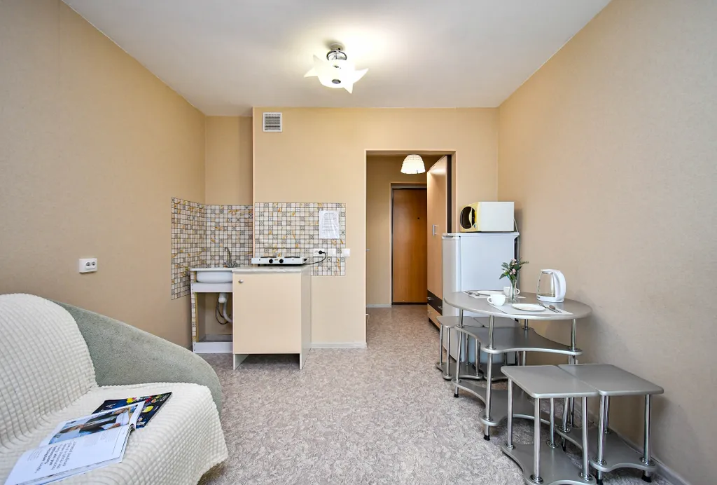 Уютные апртаменты с ковровым балконом в новом ЖК