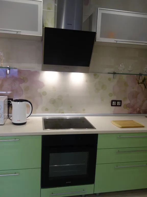 Красивый панорамный вид на закат с 23 этажа