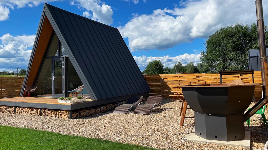 Романтичный отдых в А-фрейм 1