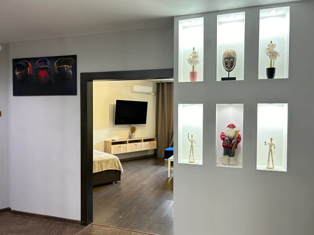 Светлая квартира у леса рядом с Волгой