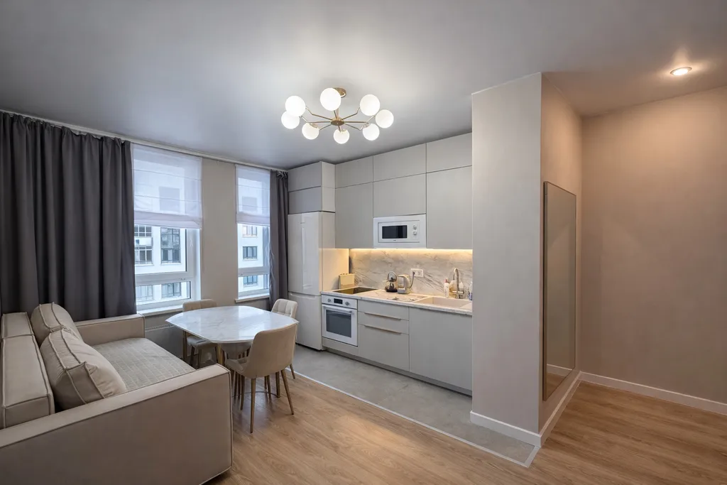 Продуманная 2-х комнатная квартира с ванной