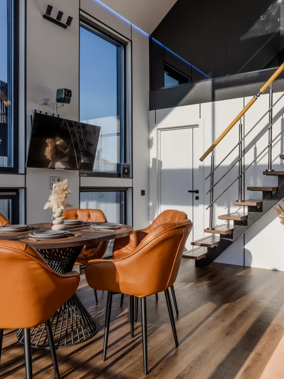 Дом Барн премиум класса с уникальным видом на горы и реку Сок