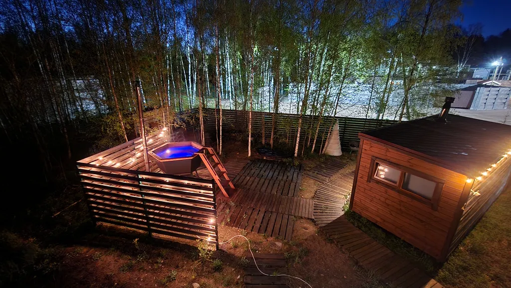 Коттедж Домик A-frame рядом с озером — Светлое