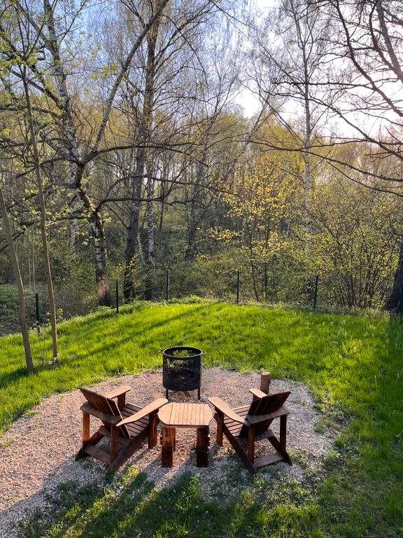 Треугольный домик Авро с баней и чаном в Чкалов Дача