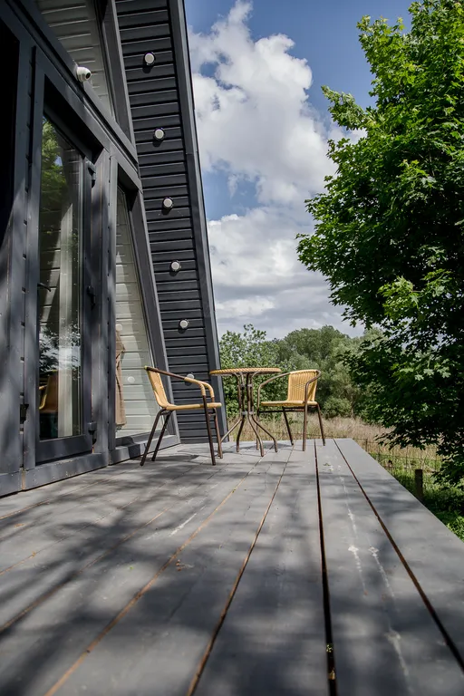 Уютный А-фрейм в современном стиле