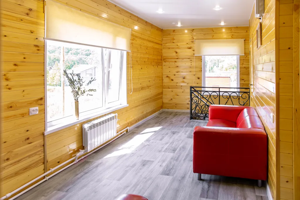 Двухэтажный коттедж с баней