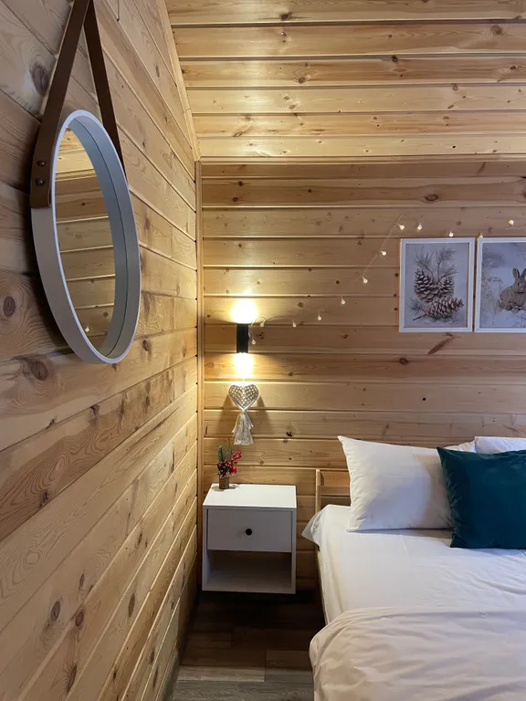 Уютный дом у леса с баней и чаном