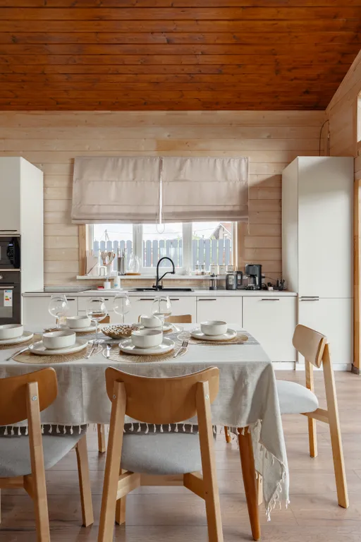 Уютный дом с камином и сауной у Охта Парка