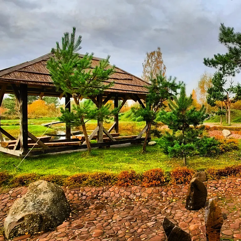 Шале в японском саду