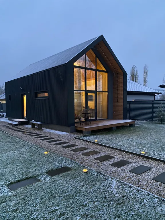 Барн-дача дом с сауной и камином для отдыха вашей души