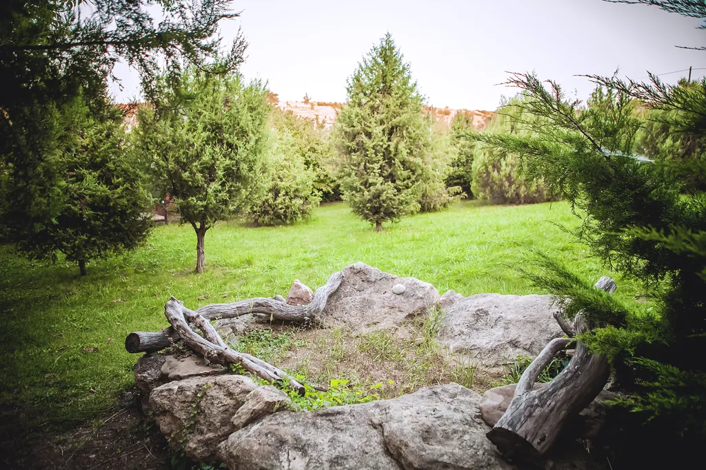 Коттедж Добротный кирпичный дом со своим двором в усадьбе Можжевеловый дворик — Айвовое