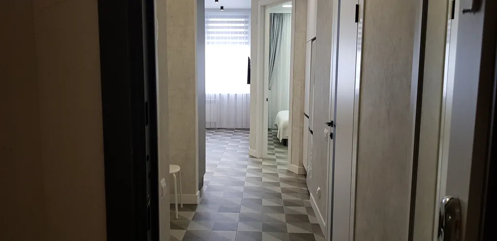 Уютный апартамент с видом на реку и на город!!! 2 кровати