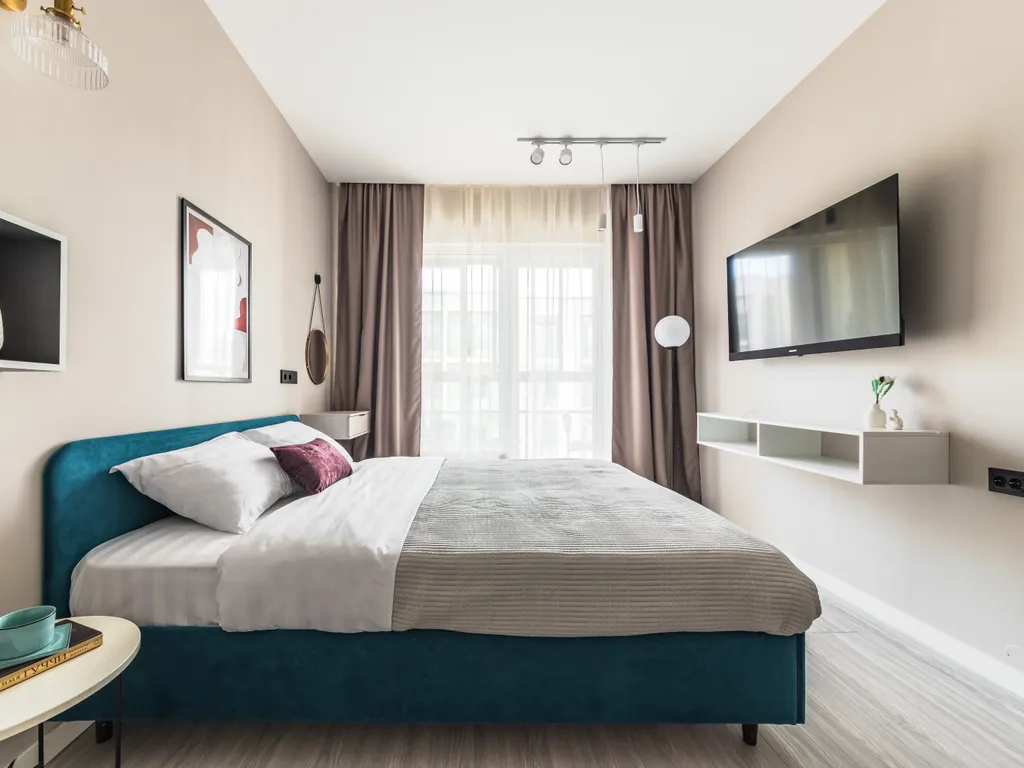 Апарт Aquamarine Resort в доме с бассейном и сауной возле залива