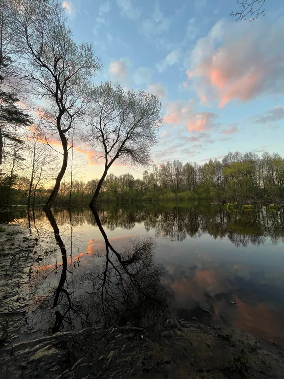 Дом-баня на высоком берегу Березины