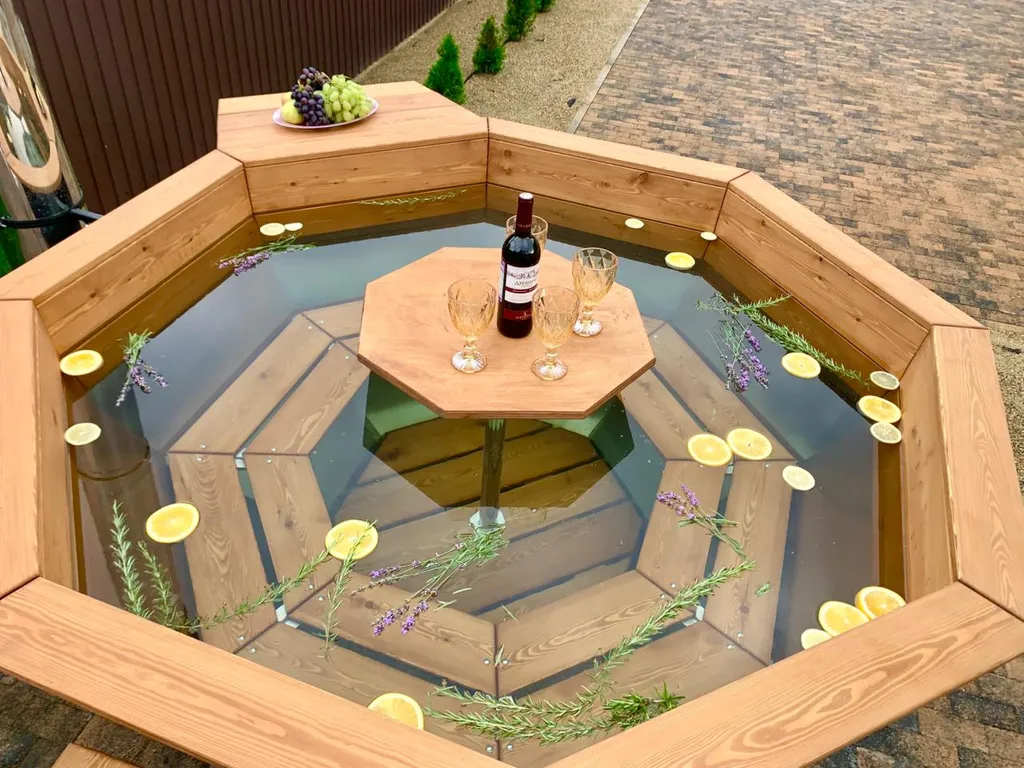 Коттедж Дом с большим бассейном в окружении леса, гор и реки — Горячий Ключ