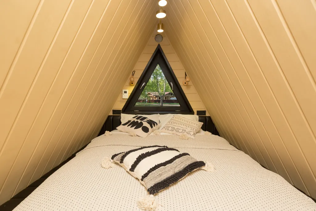 Глэмпинг Krona camp (Дома A-frame в лесу) 40 км от Уфы