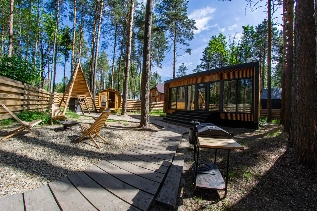 Коттедж 65m2 — чан, кухня, Wi-Fi