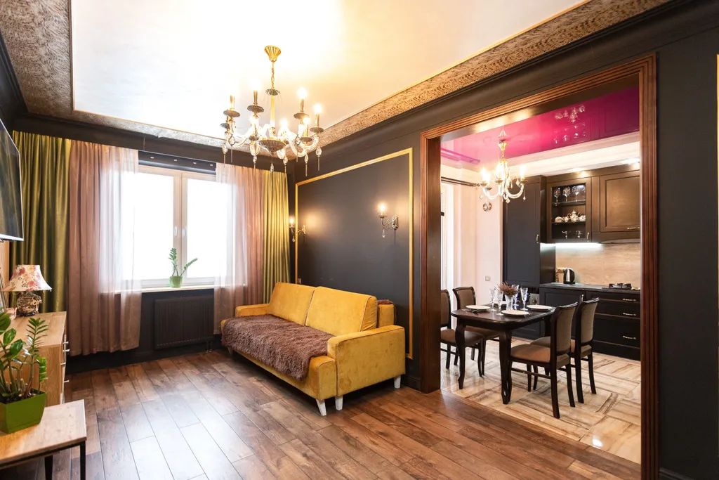 Квартира Квартира Уютная евро трешка в стиле барроко — Калининград