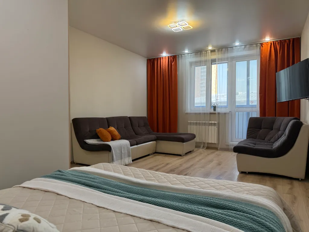 Просторная однокомнатная квартира в центре, не берем оплату за финальную уборку