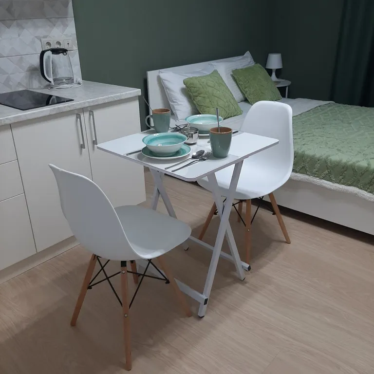 Уютная зеленая студия на Левенцовке