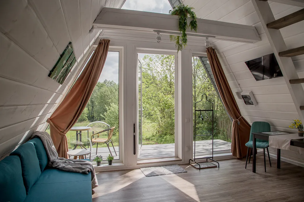 Уютный А-фрейм в современном стиле