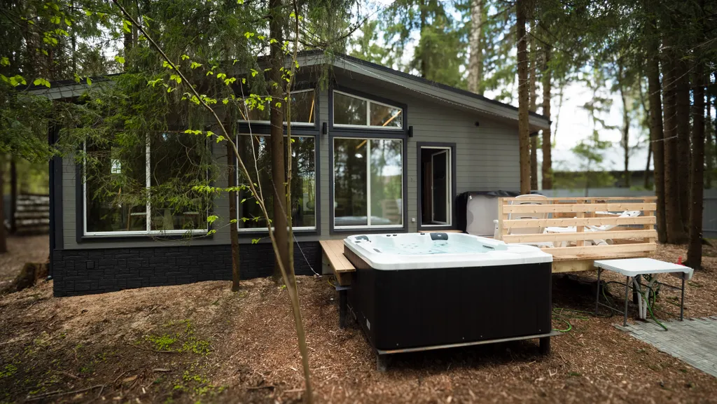 Коттедж с сауной и джакузи, 74 кв.м