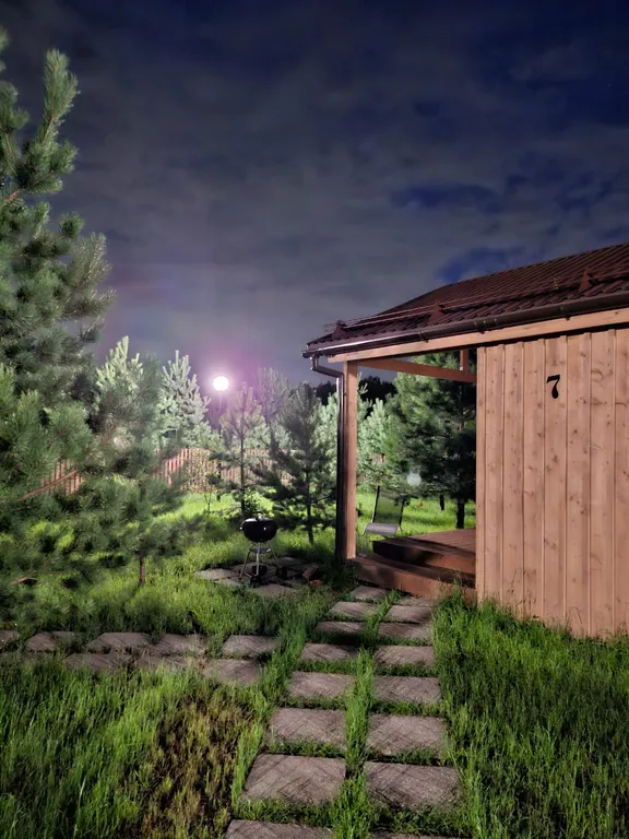 Трёхкомнатный коттедж в лесу у пруда