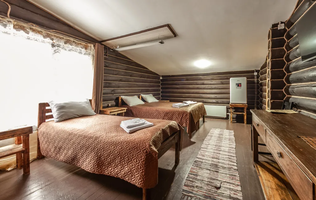 Четырехместный бунгало Семейный с каминным залом