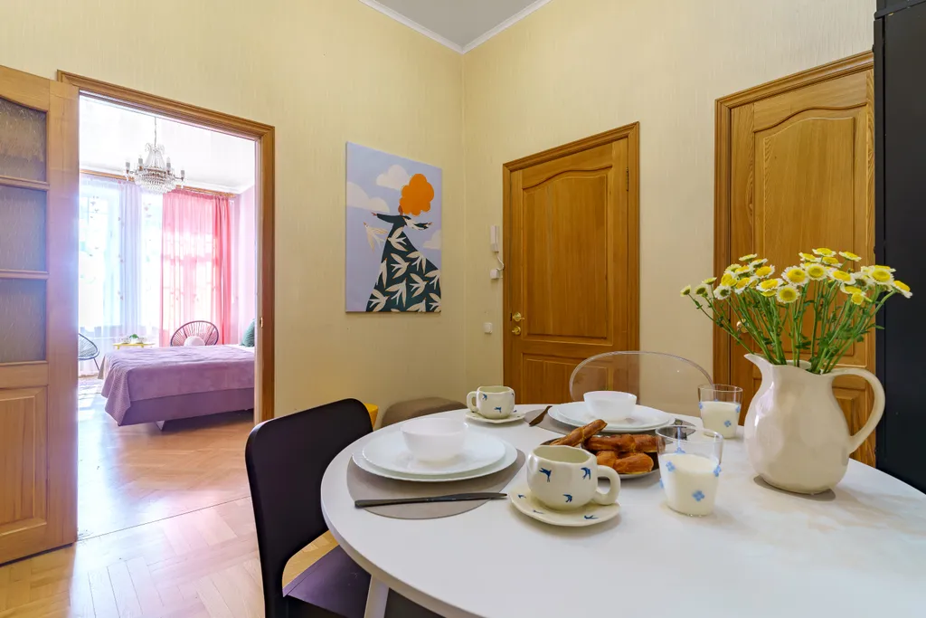 Стильная 2-спальная квартира в центре исторического Выборга