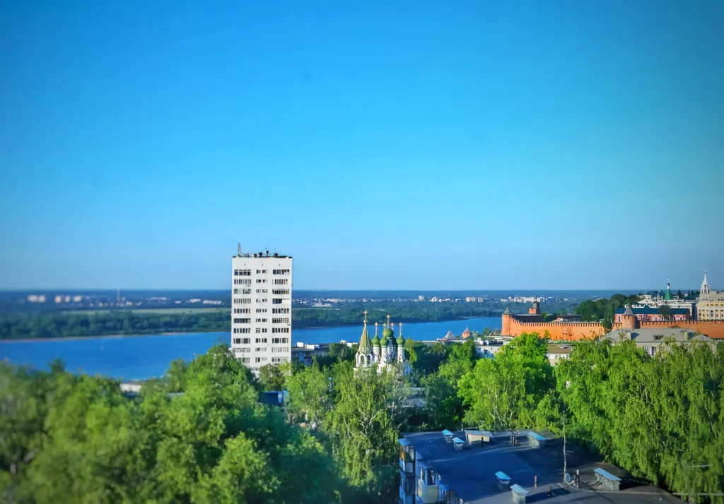 Апартаменты с роскошным видом на Нижегородский кремль и Оку