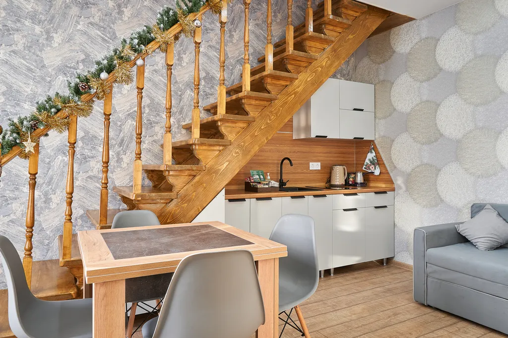 Апартаменты двухуровневые однокомнатные с кухней (апарт 5)