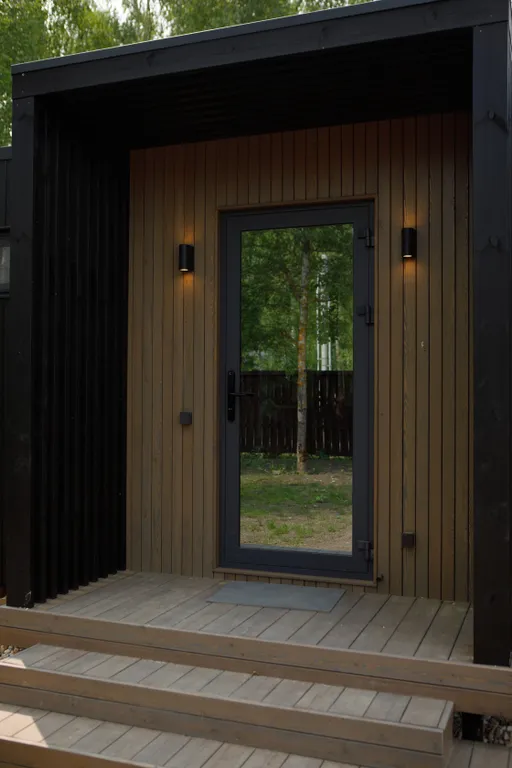 Стильный дом с ванной, горячим чаном и сауной