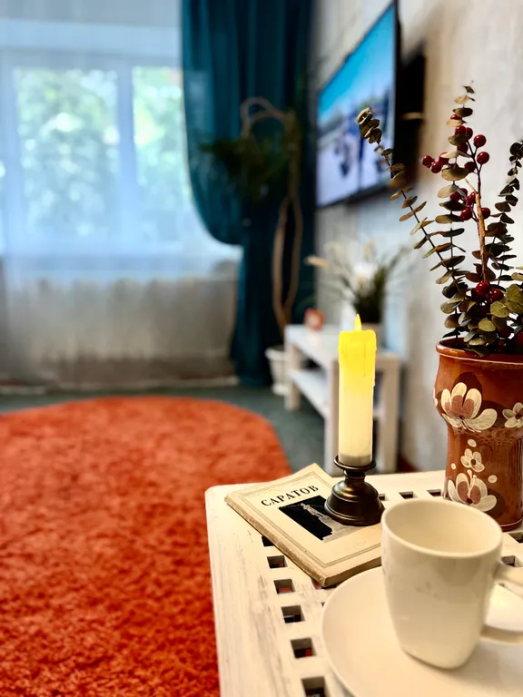 Квартира Квартира Volga Art Home Для семьи 3 спальных места Центр — Саратов