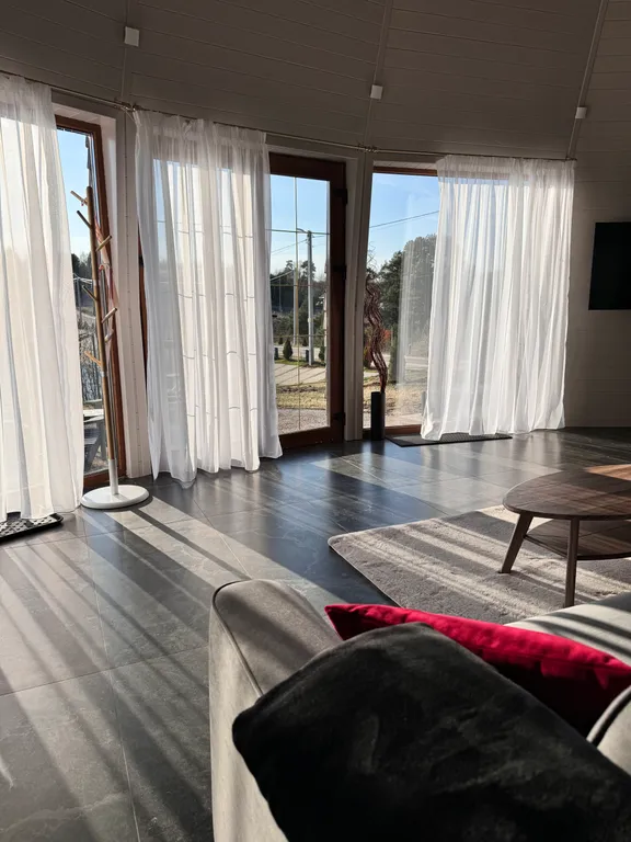 Уникальный дом-сфера с русской печью