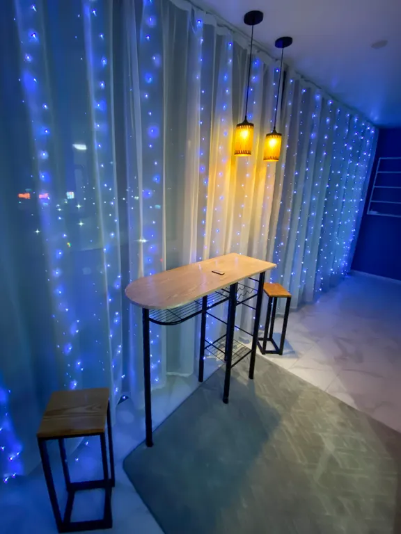 Уютная студия с большой панорамной лоджией