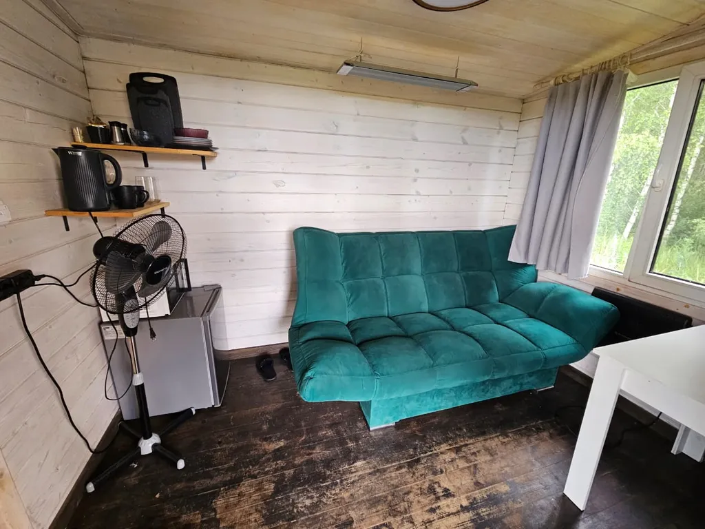 Прямоугольный дом с баней и чаном