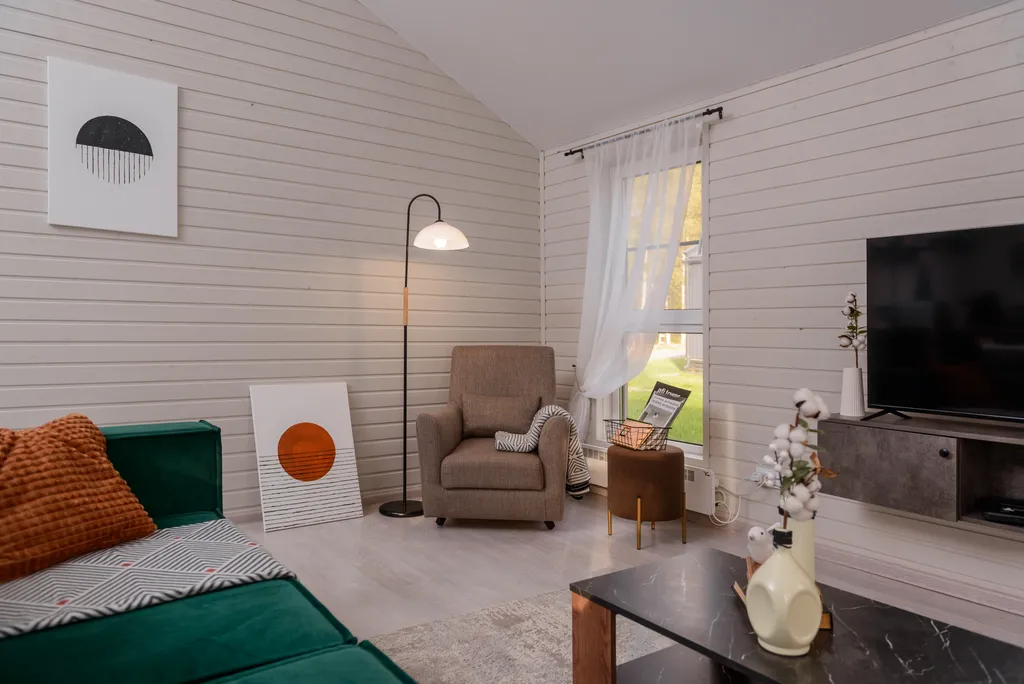 Уютный дом с 3 спальнями и кухней-гостиной