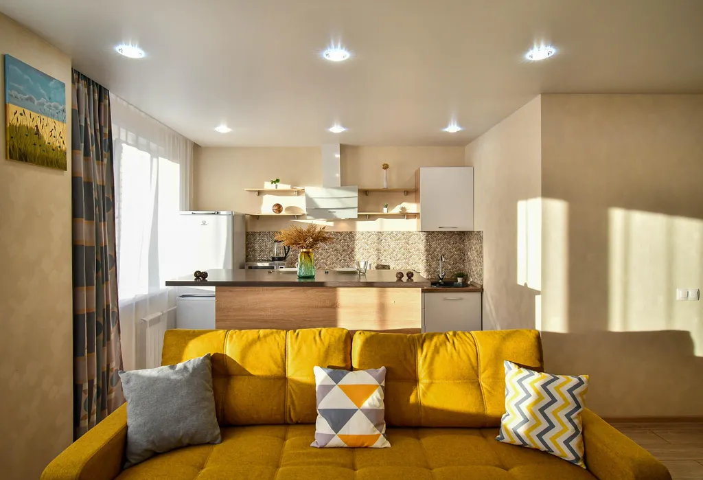 Квартира Квартира Уютная евродвушка с видом на горы и Енисей — Красноярск