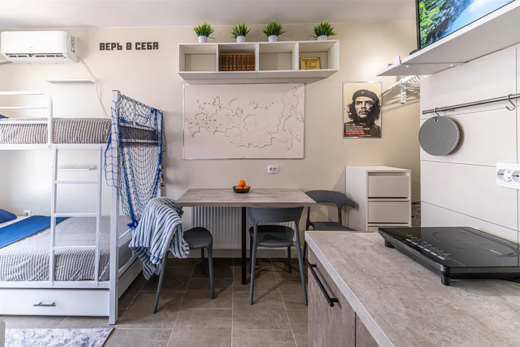 Современная студия в стиле "scandy" (4 спальных места +1). ЖК Гармония