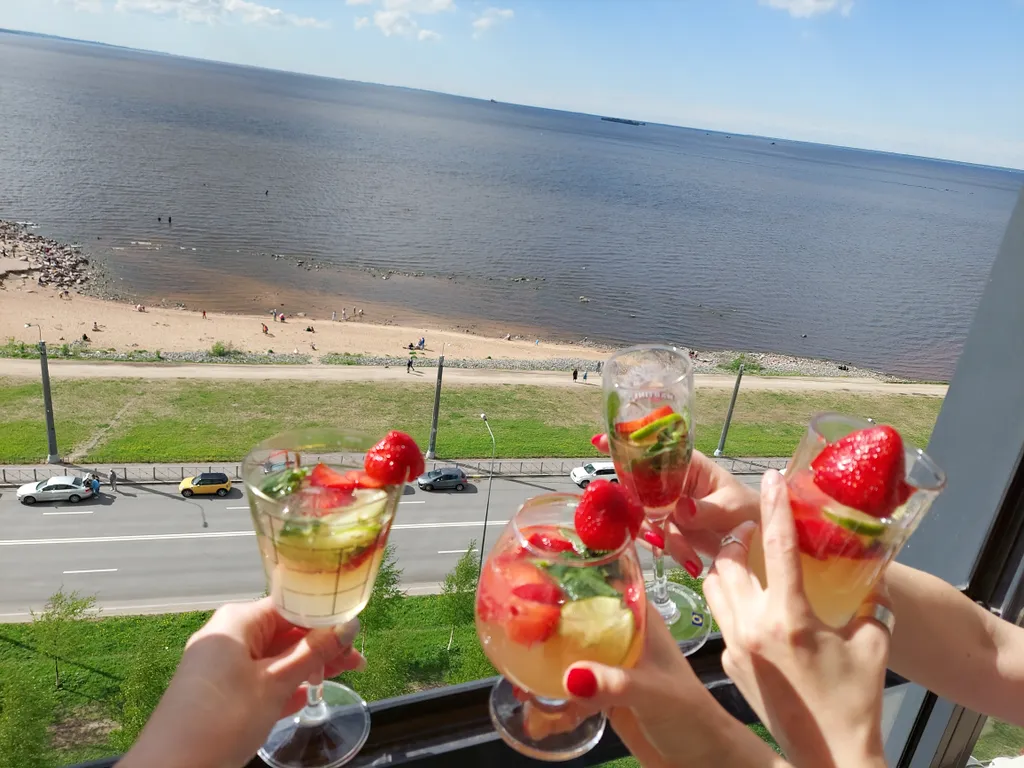 Просторные апартаменты с видом на Финский залив